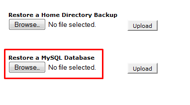 restore backup