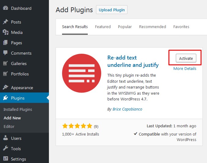 Memunculkan Kembali Tombol Fitur Underline Dan Justify Pada Wordpress 4 7 Ke Atas Hosteko