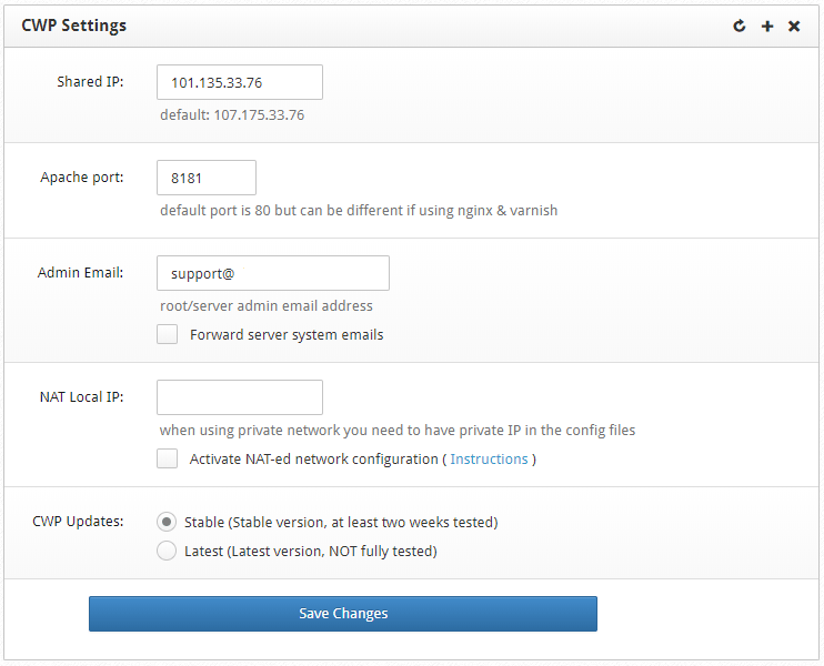 Cara Install Centos Web Panel CWP Di Server Centos HOSTEKO