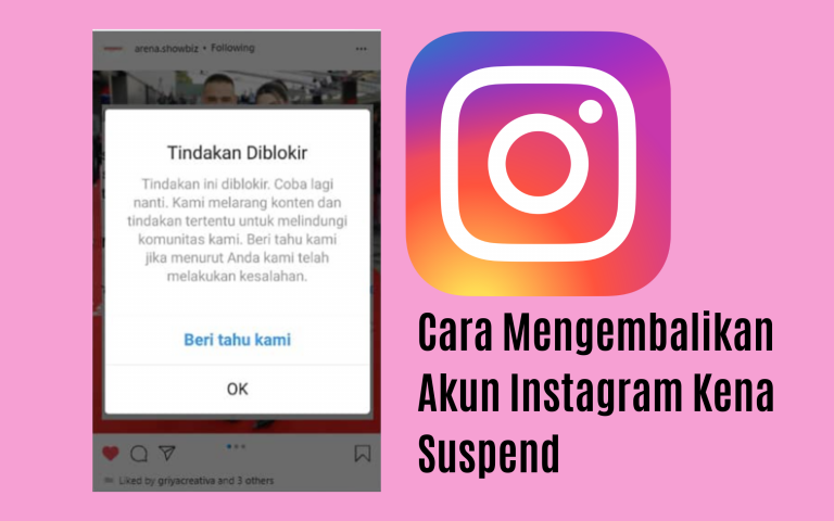 Cara Mengembalikan Akun Instagram Kena Suspend - Hosteko Blog