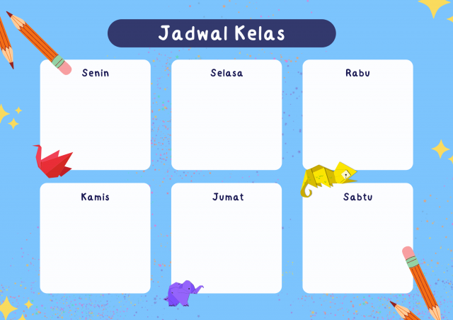 Template Jadwal Pelajaran Yang Aesthetic - Hosteko Blog