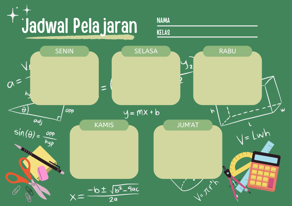 Template Jadwal Pelajaran Yang Aesthetic Hosteko Blog 2693