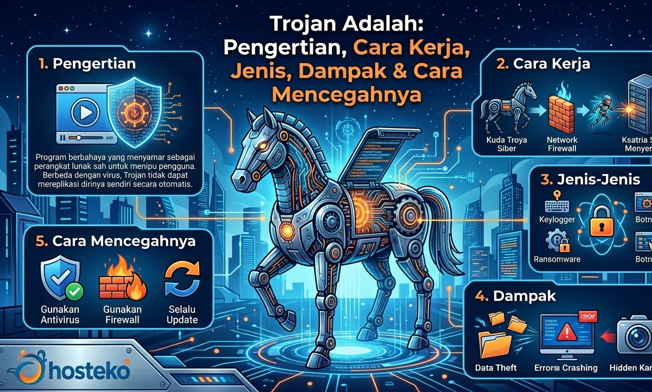 Trojan Adalah: Pengertian, Cara Kerja, Jenis, Dampak & Cara Mencegahnya