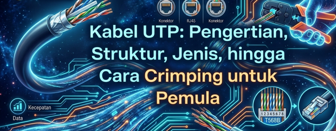 Kabel UTP: Pengertian, Struktur, Jenis, hingga Cara Crimping untuk Pemula