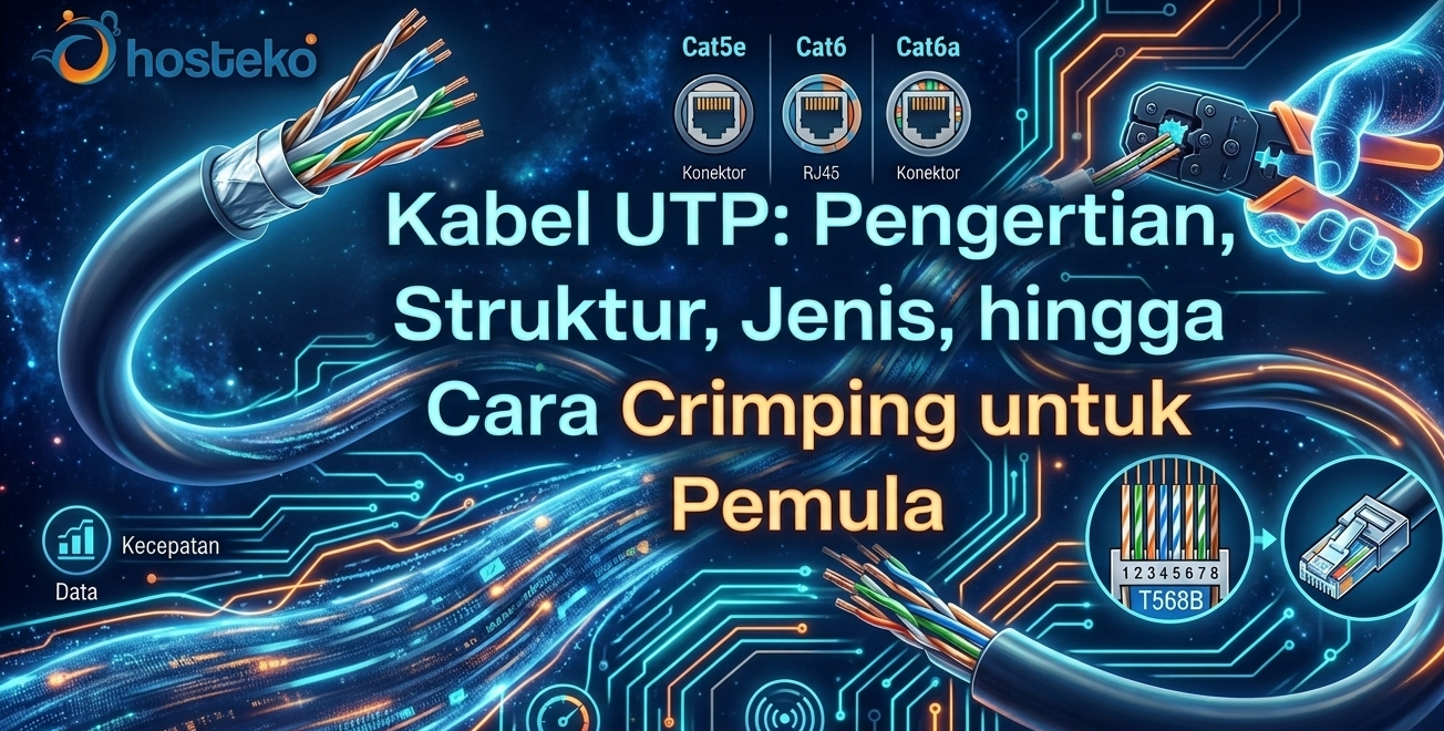 Kabel UTP: Pengertian, Struktur, Jenis, hingga Cara Crimping untuk Pemula