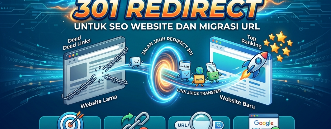 Tips Menggunakan 301 Redirect untuk SEO Website dan Migrasi URL