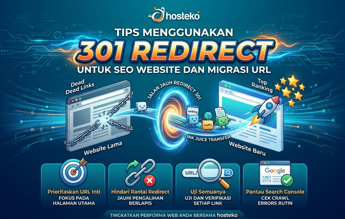 Tips Menggunakan 301 Redirect untuk SEO Website dan Migrasi URL