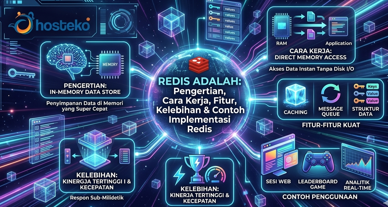 Redis Adalah: Pengertian, Cara Kerja, Fitur, Kelebihan & Contoh Implementasi Redis
