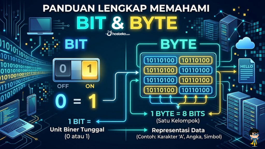Bit vs Byte: Pengertian, Fungsi, dan Cara Menghitung - Hosteko Blog