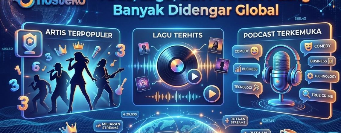 Fenomena Spotify: Artis, Lagu, dan Podcast Paling Banyak Didengar Global