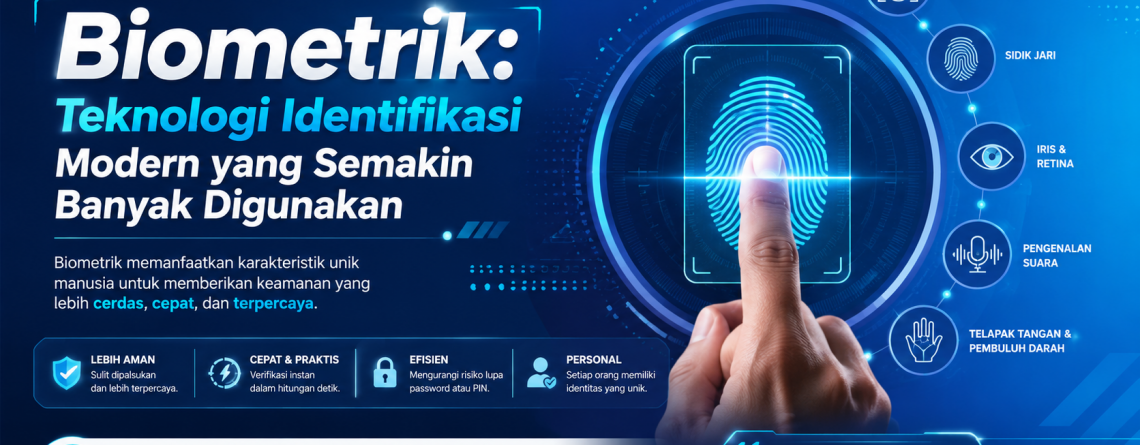 Teknologi biometrik untuk keamanan modern