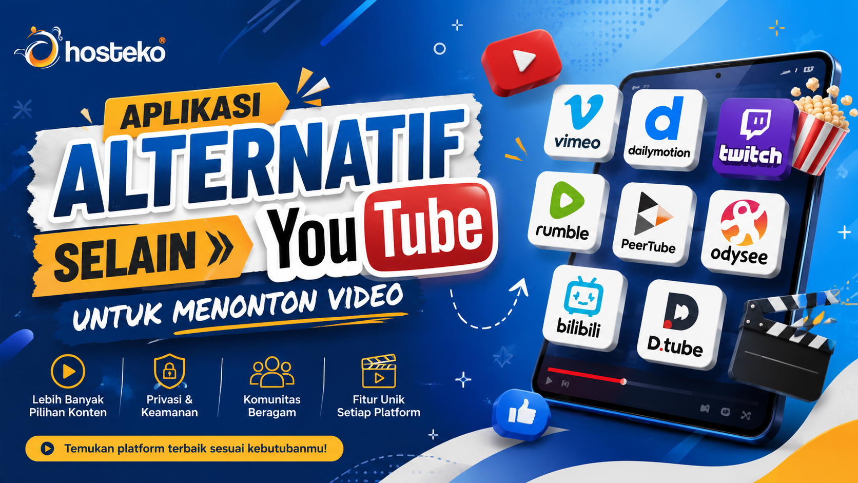 Alternatif aplikasi video selain YouTube